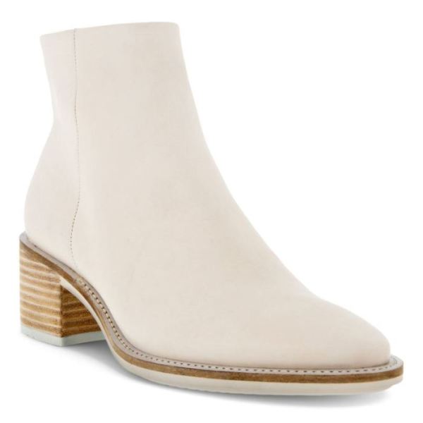 ECCO SHOES -SHAPE 35 SARTORELLE WOMEN'S ANKLE BOOT MID-LIMESTONE