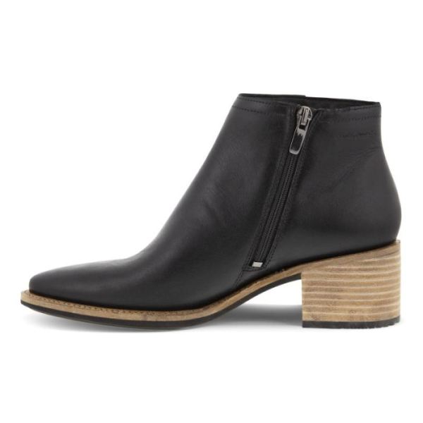 ECCO SHOES -SHAPE 35 SARTORELLE WOMEN'S ANKLE BOOT LOW-BLACK