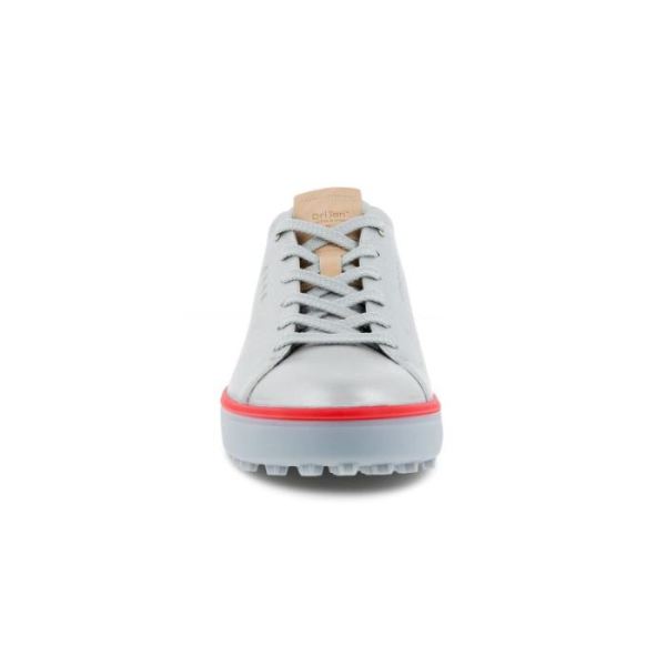 ECCO SHOES -WOMEN'S GOLF TRAY LACED SHOES-ALUSILVER