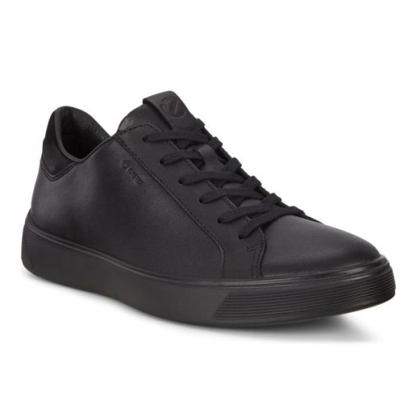 ECCO SHOES -STREET TRAY MEN'S GTX SNEAKER-BLACK