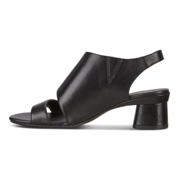 ECCO SHOES -ELEVATE 45 BLOCK HEEL WOMEN'S SANDALS-BLACK