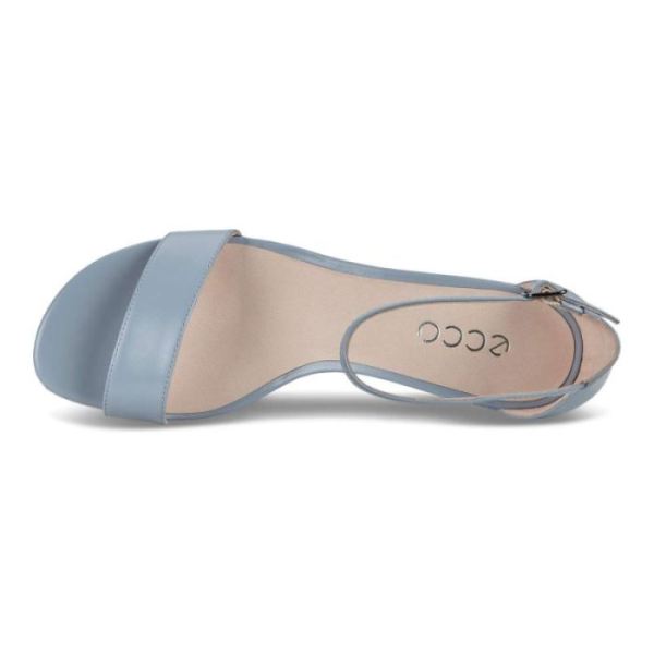 ECCO SHOES -ELEVATE 45 BLOCK HEEL STRAPPY WOMEN'S SANDALS-DUSTY BLUE