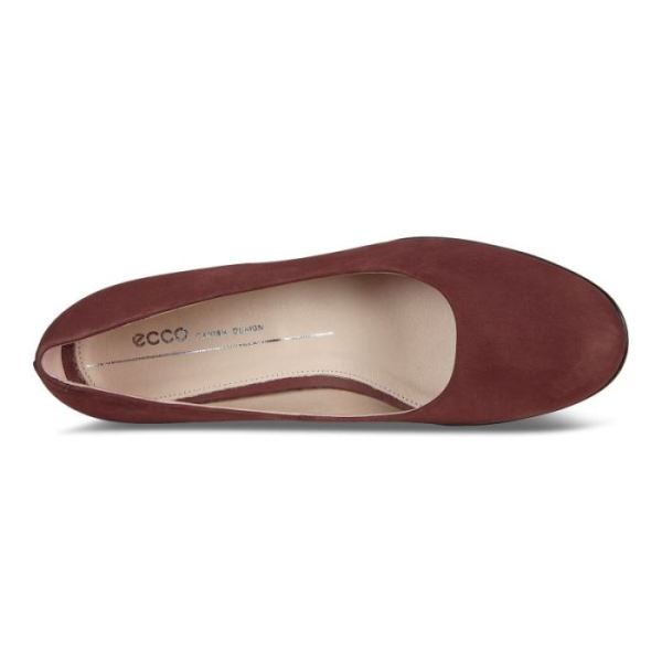 ECCO SHOES -SHAPE 35 MOD BLOCK WOMEN'S PUMP-CHOCOLAT