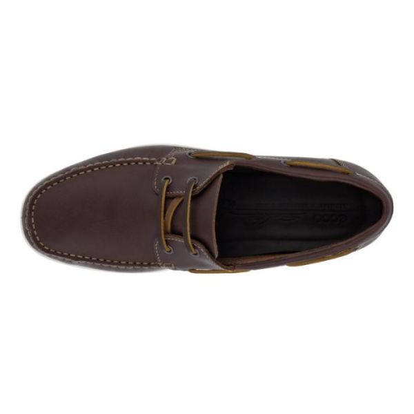 ECCO SHOES -S LITE MEN'S MOC BOAT SHOE-BISON