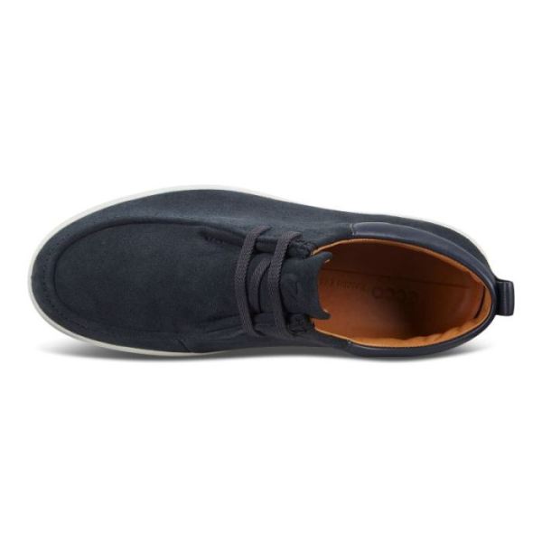 ECCO SHOES -SOFT 7 MEN'S MOCCASINS-NAVY/MARINE