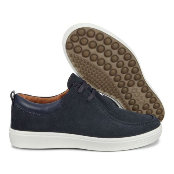 ECCO SHOES -SOFT 7 MEN'S MOCCASINS-NAVY/MARINE