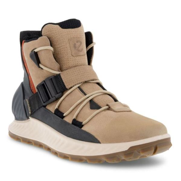 ECCO SHOES -EXOSTRIKE MEN'S GTX BUCKLE-BEIGE/MAGNET