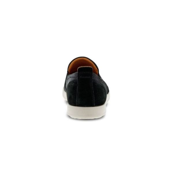 ECCO SHOES -COLLIN 2.0 MEN'S RETRO SLIP-ON-BLACK/BLACK