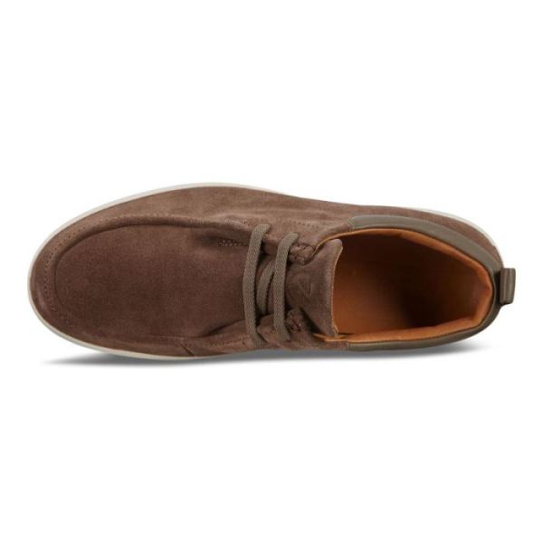 ECCO SHOES -SOFT 7 MEN'S MOCCASINS-DARK CLAY/DARK CLAY