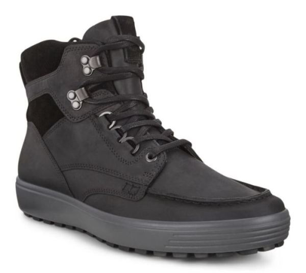 ECCO SHOES -SOFT 7 TRED MEN'S ANKLE BOOT-BLACK/BLACK