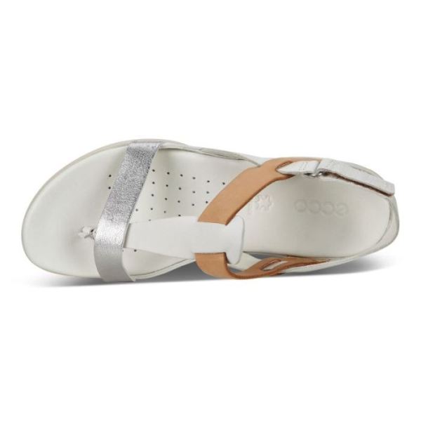 ECCO SHOES -FLASH WOMEN'S SANDAL-ALU SILVER/SHADOW WHITE/LION