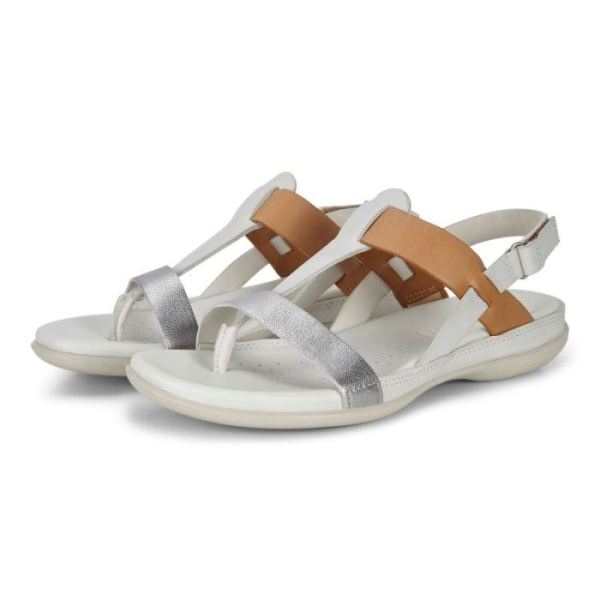 ECCO SHOES -FLASH WOMEN'S SANDAL-ALU SILVER/SHADOW WHITE/LION