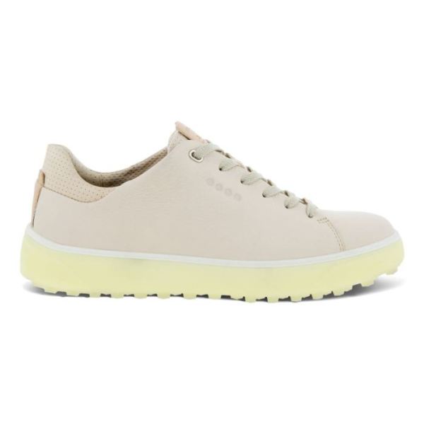 ECCO SHOES -WOMEN'S GOLF TRAY LACED SHOES-LIMESTONE