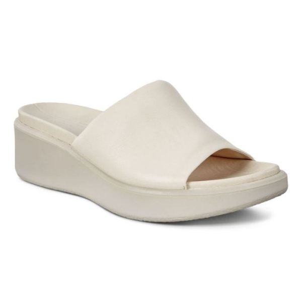 ECCO SHOES -FLOWT LX WOMEN'S WEDGE SANDAL SLIDE-LIMESTONE