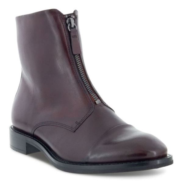 ECCO SHOES -SARTORELLE 25 TAILORED CENTRAL ZIP ANKLE BOOT-ANDORRA