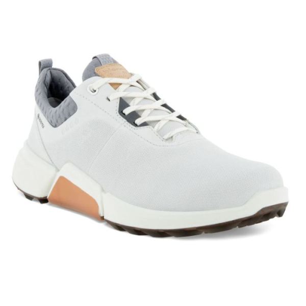 ECCO SHOES -BIOM H4 WOMEN'S GOLF SHOE-WHITE/SILVER GREY