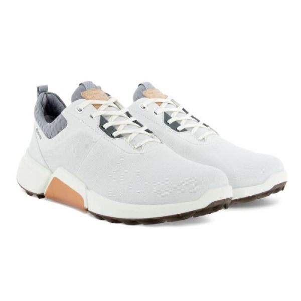 ECCO SHOES -BIOM H4 WOMEN'S GOLF SHOE-WHITE/SILVER GREY