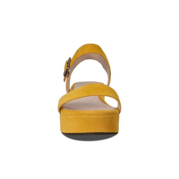 ECCO SHOES -ELEVATE PLATEAU FLAT WOMEN'S SANDAL-MERIGOLD