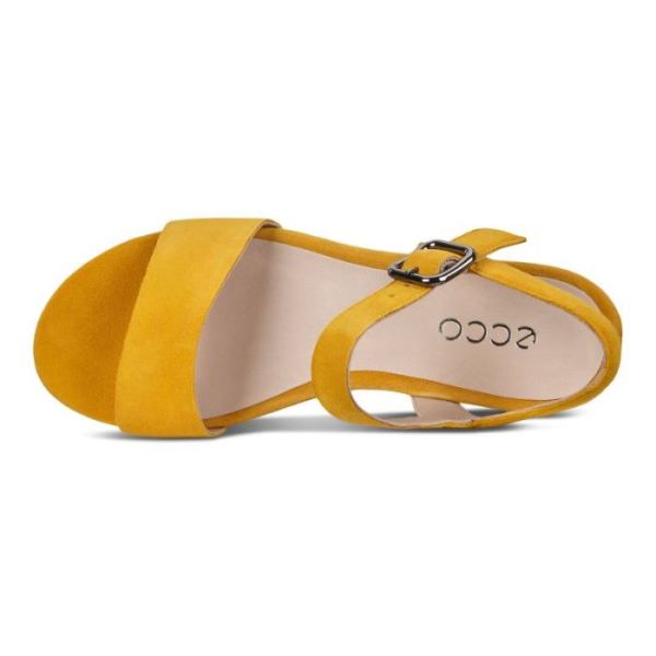 ECCO SHOES -ELEVATE PLATEAU FLAT WOMEN'S SANDAL-MERIGOLD