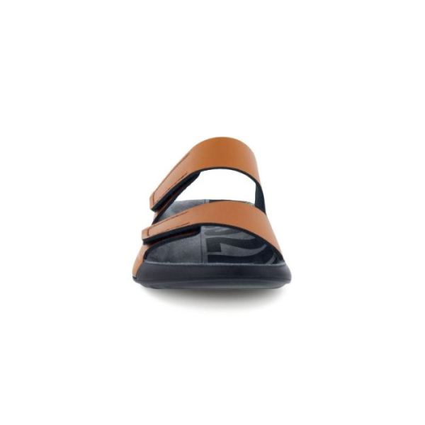 ECCO SHOES -2ND COZMO WOMEN'S TWO BAND SLIDE-BRONZE