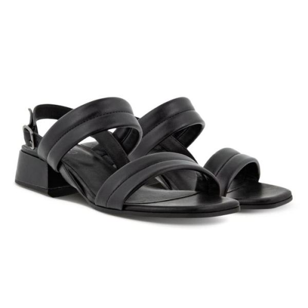 ECCO SHOES -ELEVATE SQUARED WOMEN'S SANDAL-BLACK