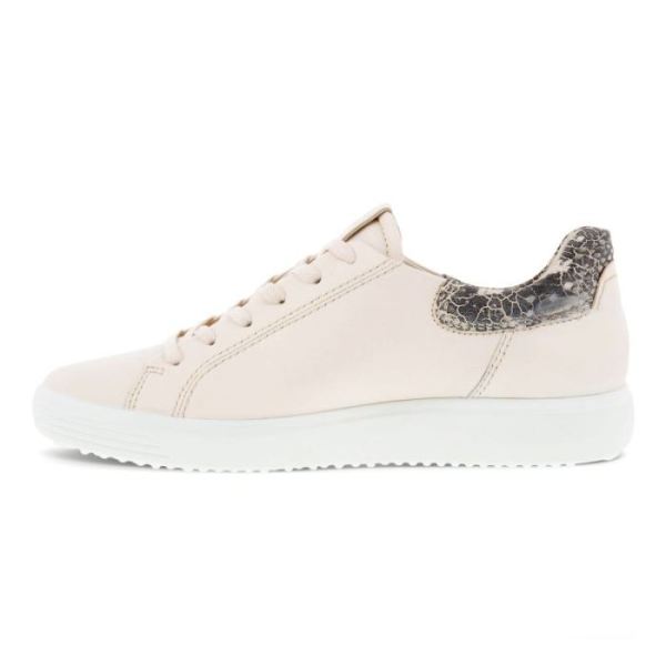 ECCO SHOES -SOFT 7 WOMEN'S STREET SNEAKER 2.0-LIMESTONE/LIMESTONEBLACK