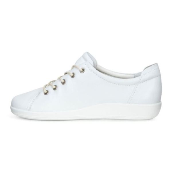 ECCO SHOES -SOFT 2.0 WOMEN'S TIE-WHITE