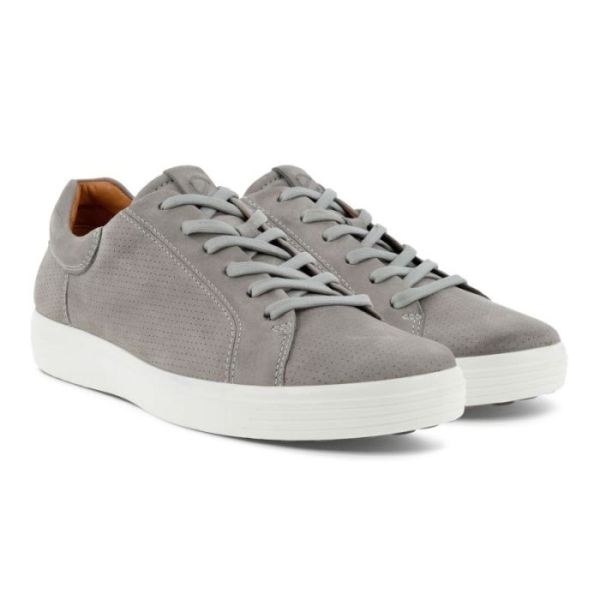 ECCO SHOES -SOFT 7 MEN'S STREET PERF SNEAKER-WILD DOVE