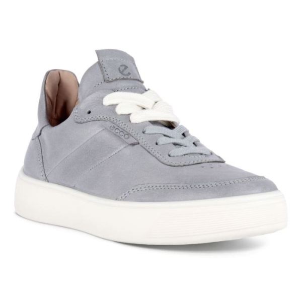 ECCO SHOES -STREET TRAY WOMEN'S STREET SNEAKER-SILVER GREY