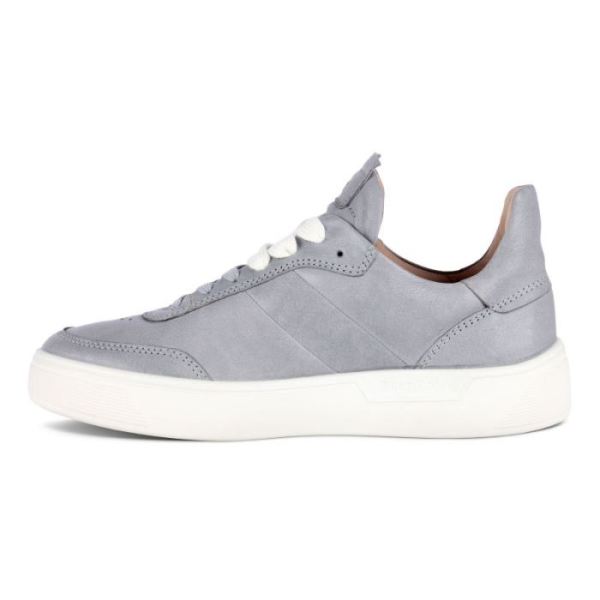 ECCO SHOES -STREET TRAY WOMEN'S STREET SNEAKER-SILVER GREY