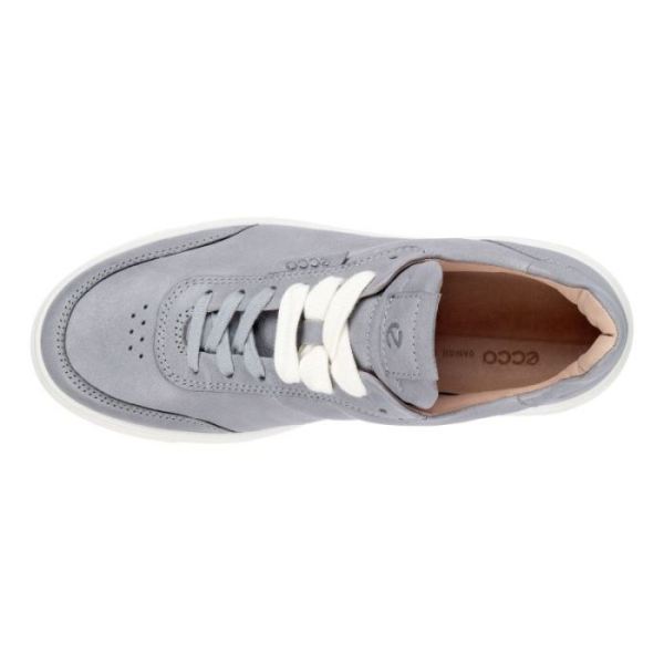 ECCO SHOES -STREET TRAY WOMEN'S STREET SNEAKER-SILVER GREY