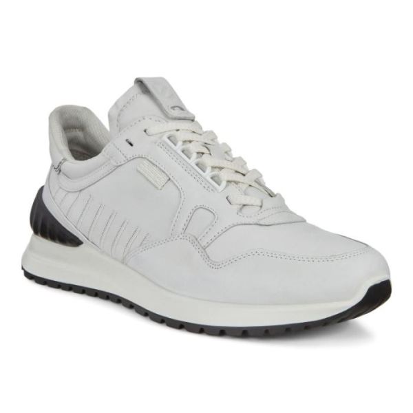 ECCO SHOES -ASTIR MEN'S SNEAKERS-WHITE/BLACK