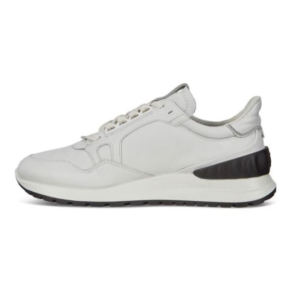 ECCO SHOES -ASTIR MEN'S SNEAKERS-WHITE/BLACK