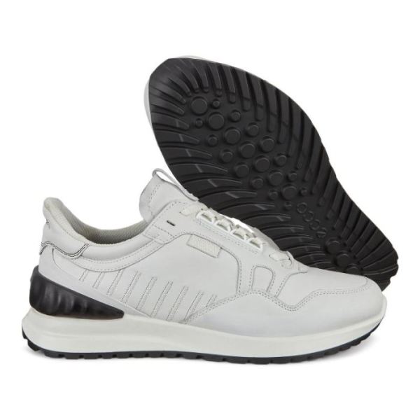 ECCO SHOES -ASTIR MEN'S SNEAKERS-WHITE/BLACK