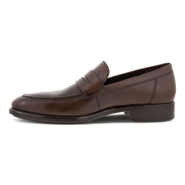 ECCO SHOES -CITYTRAY MEN'S PENNY LOAFER-COCOA BROWN