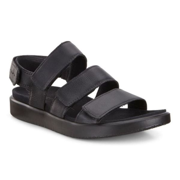 ECCO SHOES -FLOWT WOMEN'S FLAT SANDAL-BLACK