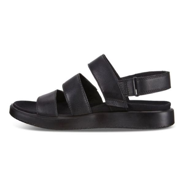 ECCO SHOES -FLOWT WOMEN'S FLAT SANDAL-BLACK