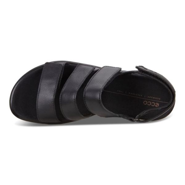 ECCO SHOES -FLOWT WOMEN'S FLAT SANDAL-BLACK