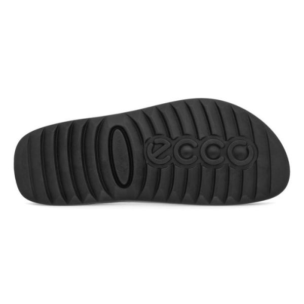 ECCO SHOES -2ND COZMO MEN'S ONE BAND SLIDE-BLACK