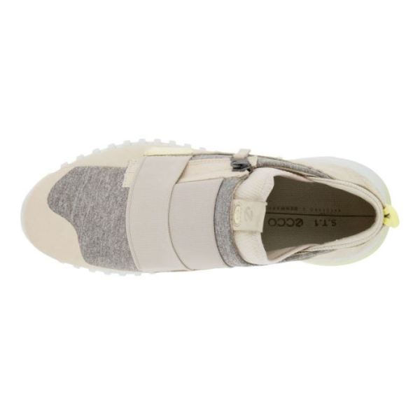 ECCO SHOES -ZIPFLEX WOMEN'S SLIP-ON SHOES-LIMESTONE/LIMESTONE