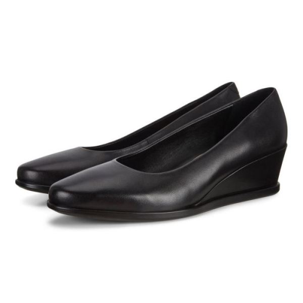 ECCO SHOES -SHAPE 45 WEDGE WOMEN'S PUMP-BLACK