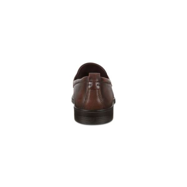 ECCO SHOES -MELBOURNE MEN'S PENNY LOAFERS-COGNAC