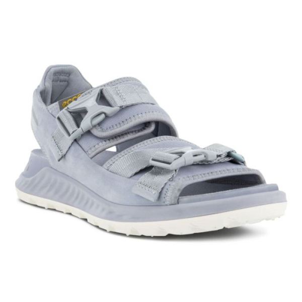 ECCO SHOES -EXOWRAP WOMEN'S 2 STRAP BUCKLE-SILVER GREY/SILVER GREY