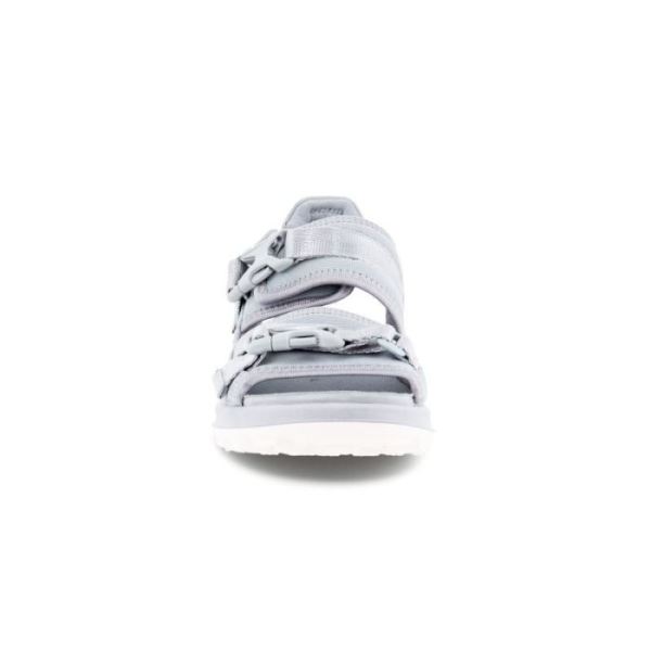 ECCO SHOES -EXOWRAP WOMEN'S 2 STRAP BUCKLE-SILVER GREY/SILVER GREY