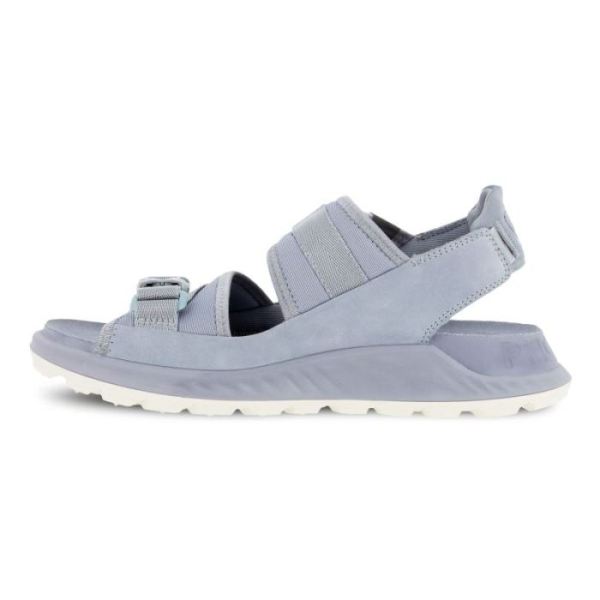 ECCO SHOES -EXOWRAP WOMEN'S 2 STRAP BUCKLE-SILVER GREY/SILVER GREY