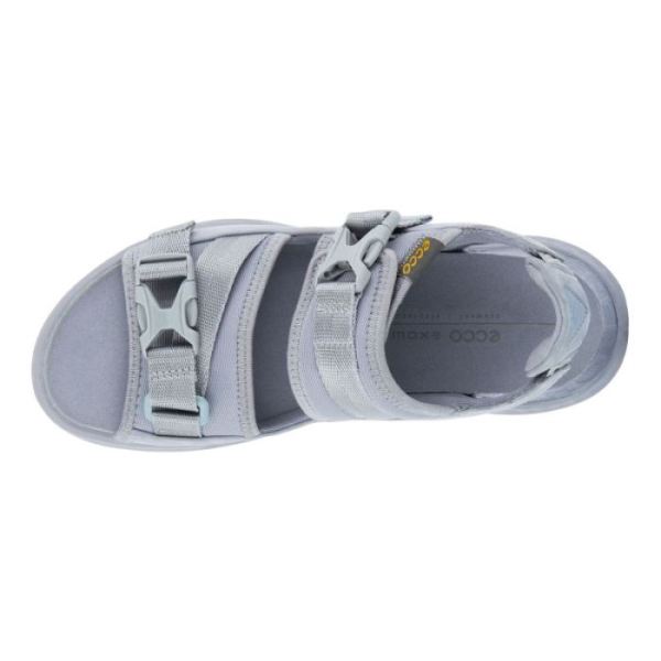 ECCO SHOES -EXOWRAP WOMEN'S 2 STRAP BUCKLE-SILVER GREY/SILVER GREY