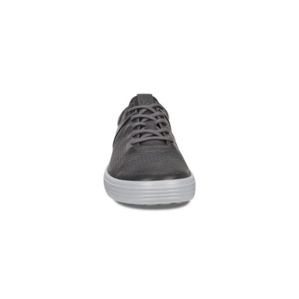 ECCO SHOES -SOFT 7 MEN'S LACE-UP SNEAKERS-TITANIUM