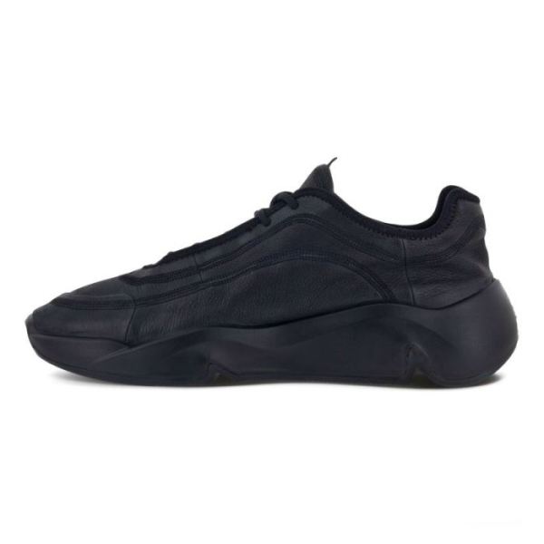 ECCO SHOES -CHUNKY MEN'S SNEAKER RETRO-BLACK