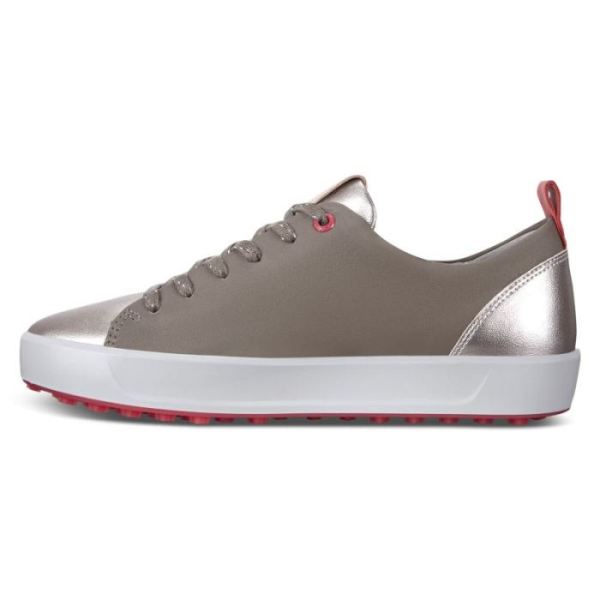 ECCO SHOES -WOMEN'S GOLF SOFT SHOE-WARM GRAY