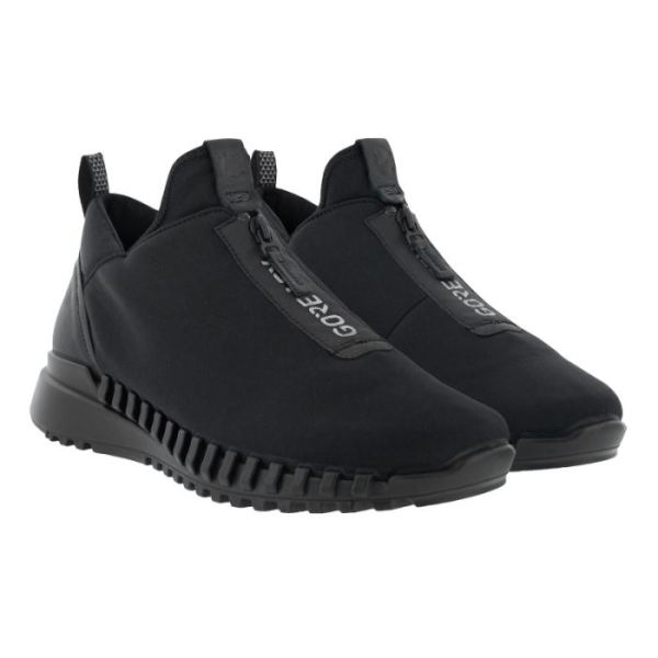 ECCO SHOES -ZIPFLEX MEN'S SLIP ON GTX-BLACK